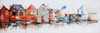 Boat Houses Print on Canvas