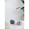 Channing Velvet Knot Decor in Light Grey, Dark Grey & Cream