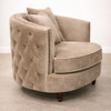 Elegance Armchair in Fawn Velvet