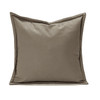 Riley Vegan Leather Cushion in Latte - 45 x 45cm