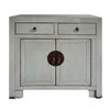 BF-60534 - 2 Door 2 Drawer Cabinet in Mint White