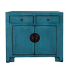 BF-60534 - 2 Door 2 Drawer Cabinet in Aqua