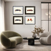 Vintage Car I-IV Framed Prints