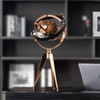 Globe on Tripod Metal Sculpture