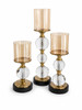 Phillipa Candleholders in Metal & Glass