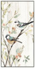 Song Birds II Print on Canvas with Champagne Frame