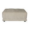 Sharon Ottoman in Light Grey Fabric