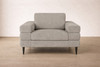 Sharon 1 Seater Sofa in Dark Grey Fabric