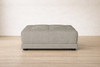 Sharon Ottoman in Dark Grey Fabric