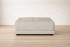Sharon Ottoman in Light Grey Fabric