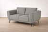 Aubery 2 Seater Sofa in Dark Grey Fabric