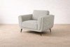 Aubery 1 Seater Sofa in Light Grey Fabric
