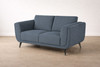 Aubery 2 Seater Sofa in Blue Fabric
