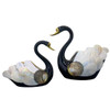 Shell Swans Set of 2 Ornaments