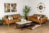 Marcus 3+2 Seater Lounge Suite in Vintage Tan Leather