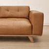 Marcus 3 Seater Lounge in Vintage Tan Leather