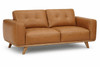 Marcus 3 Seater Lounge in Vintage Tan Leather