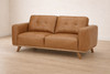 Marcus 2 Seater Lounge in Vintage Tan Leather