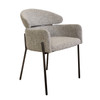 Marcie Dining Chair in Light Grey Fabric