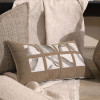 Dilon Ivory & Beige Cushion with Premium Insert - 30 x 50cm
