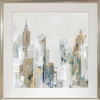 In the City I Print with Champagne Frame - 80 x 80cm