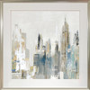 In the City I Print with Champagne Frame - 80 x 80cm