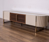 Chic Entertainment Unit with Sintered Stone Top