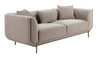 Kate 3 Seater Sofa in Fawn Fabric Upholstery