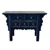 BF048 - 5 Drawer Console in High Gloss Dark Blue