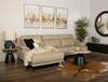 Tuscany LHF Chaise Lounge in Sand Leather
