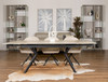 Trivoli Extension Dining Table with Sintered Stone Top with Trivoli Light Grey Chairs