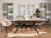 Trivoli Extension Dining Table with Sintered Stone Top with Trivoli Fawn Chairs