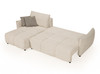 Madison Reversible Chaise Sofa Bed in Oatmeal Fabric