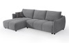 Madison Reversible Chaise Sofa Bed in Graphite Fabric