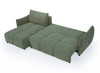 Madison Reversible Chaise Sofa Bed in Forest Green Fabric