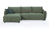 Madison Reversible Chaise Sofa Bed in Forest Green Fabric
