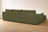 Madison Reversible Chaise Sofa Bed in Forest Green Fabric