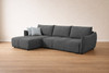 Madison Reversible Chaise Sofa Bed in Graphite Fabric
