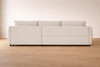 Madison Reversible Chaise Sofa Bed in Oatmeal Fabric