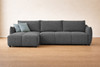 Madison Reversible Chaise Sofa Bed in Graphite Fabric