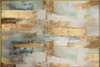 Motion Hand Painted Canvas with Champagne Frame - 102.5 x 152.5 x 4.5cm