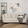 Elegance 3 Seater Sofa in Ivory Fabric