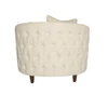 Elegance Armchair in Ivory Fabric