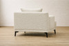 Coco 1 Seater Sofa with Beige Fabric Upholstery