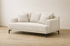 Coco 2 Seater Sofa with Beige Fabric Upholstery