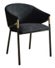 Elsa Dining Chair in Black Velvet