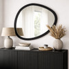 Organic Black Veneer Mirror - 112 x 102 x 3.7cm