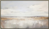 Soft Horizon Hand Painted Canvas with Champagne Frame - 122 x 82 x 4cm