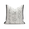 Angelina White & Black Printed Cushion with Premium Insert - 45 x 45cm