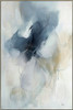Shades of Blue I Print on Canvas with Champagne Frame - 82.5 x 122.5 x 4.5cm